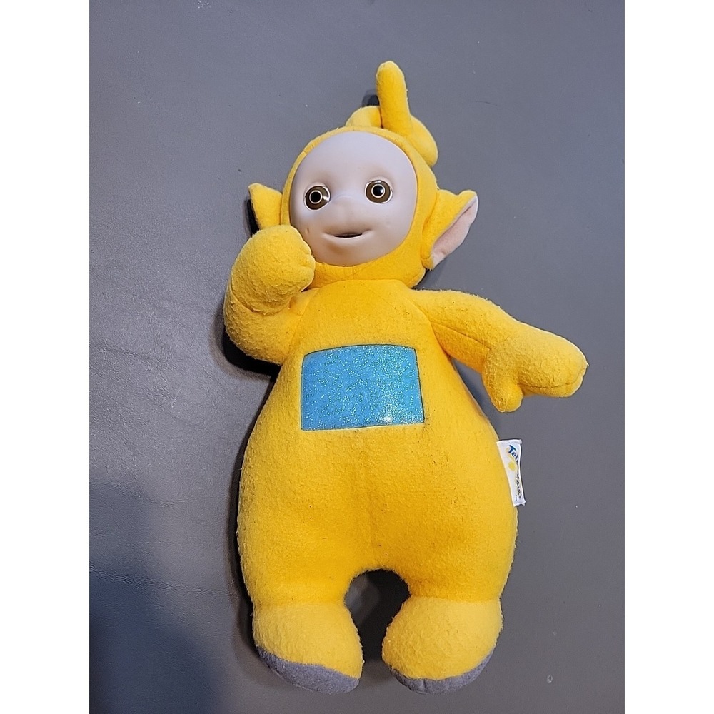 1998 Teletubbies Ragdoll Talking Yellow Laa Plush Doll 17 " Works playskool